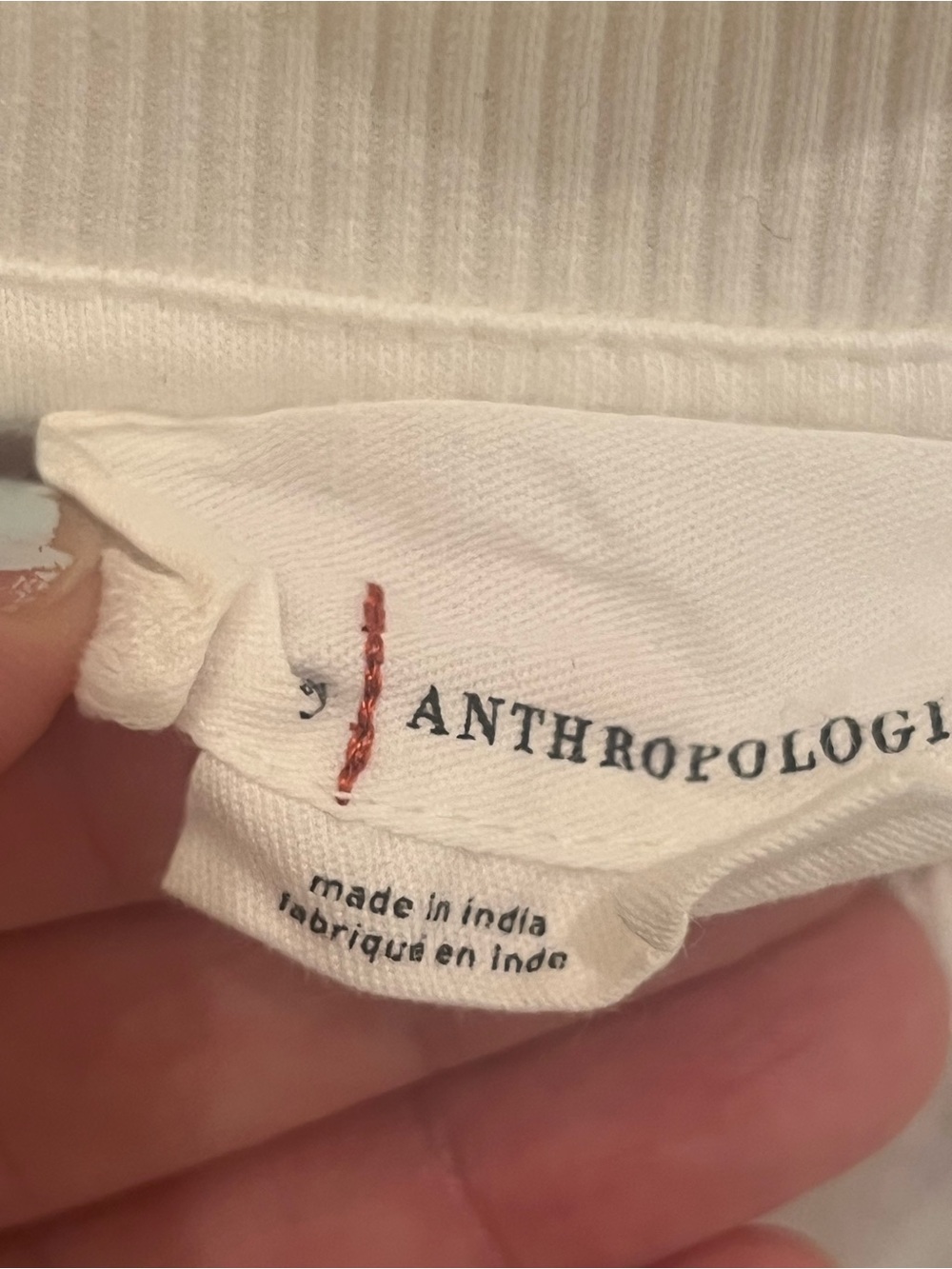 Anthropologie White Lace-Sleeve Peplum Top - Picture 5 of 7